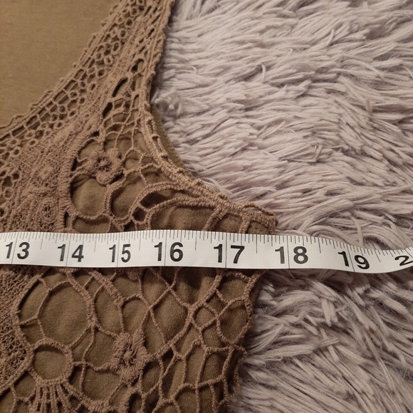Apt. 9 Olive Green Pieced Crocheted Tank Top Size Large - Picture 3 of 9